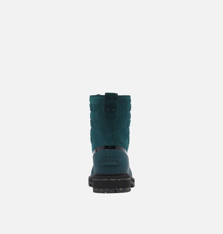 Sorel Dam Gummistövlar Marinblå - Lennox™ Street Lace Mid - CAH-408625